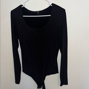 Express Body Con Black Bodysuit